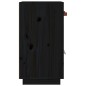 vidaXL Aparador de madera maciza de pino negro 65,5x40x75 cm vidaXL Aparador de madera maciza de pino negro 65,5x40x75 cm