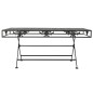 vidaXL Mesa de centro plegable estilo vintage metal 100x50x45 cm negro vidaXL Mesa de centro plegable estilo vintage metal 100x50x45 cm negro
