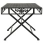 vidaXL Mesa de centro plegable estilo vintage metal 100x50x45 cm negro vidaXL Mesa de centro plegable estilo vintage metal 100x50x45 cm negro