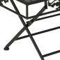 vidaXL Mesa de centro plegable estilo vintage metal 100x50x45 cm negro vidaXL Mesa de centro plegable estilo vintage metal 100x50x45 cm negro