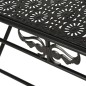 vidaXL Mesa de centro plegable estilo vintage metal 100x50x45 cm negro vidaXL Mesa de centro plegable estilo vintage metal 100x50x45 cm negro