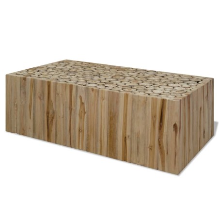 vidaXL Mesa de centro de teca genuina 90x50x30 cm