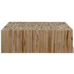 vidaXL Mesa de centro de teca genuina 90x50x30 cm