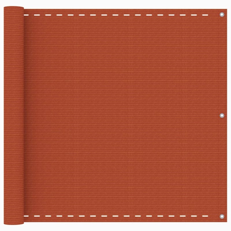 vidaXL Toldo para balcón HDPE naranja 90x600 cm vidaXL Toldo para balcón HDPE naranja 90x600 cm