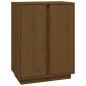 vidaXL Aparador de madera maciza de pino marrón miel 60x35x80 cm vidaXL Aparador de madera maciza de pino marrón miel 60x35x80 cm