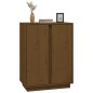 vidaXL Aparador de madera maciza de pino marrón miel 60x35x80 cm vidaXL Aparador de madera maciza de pino marrón miel 60x35x80 cm