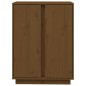 vidaXL Aparador de madera maciza de pino marrón miel 60x35x80 cm vidaXL Aparador de madera maciza de pino marrón miel 60x35x80 cm