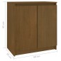 vidaXL Armario auxiliar madera maciza de pino marrón miel 60x36x65 cm vidaXL Armario auxiliar madera maciza de pino marrón miel 60x36x65 cm
