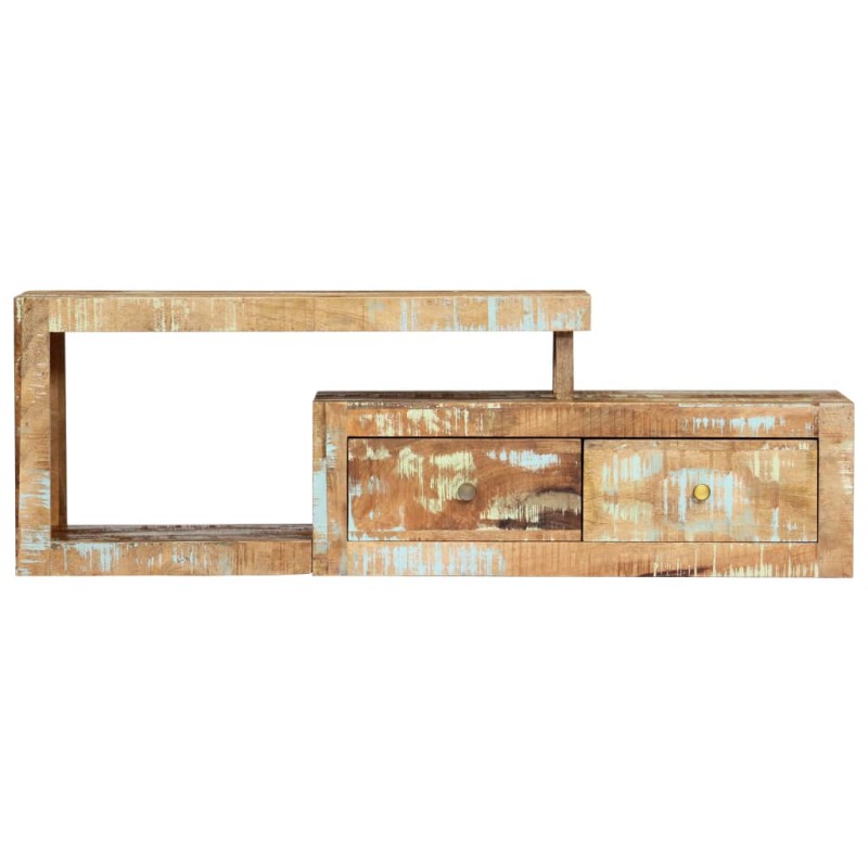 vidaXL Mueble para la TV 120x30x40 cm madera maciza reciclada