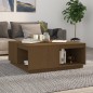 vidaXL Mesa de centro madera maciza pino marrón miel 100x101x40,5 cm vidaXL Mesa de centro madera maciza pino marrón miel 100x101x40,5 cm
