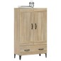 vidaXL Aparador madera contrachapada color roble Sonoma 70x31x115 cm vidaXL Aparador madera contrachapada color roble Sonoma 70x31x115 cm
