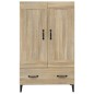 vidaXL Aparador madera contrachapada color roble Sonoma 70x31x115 cm vidaXL Aparador madera contrachapada color roble Sonoma 70x31x115 cm