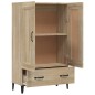 vidaXL Aparador madera contrachapada color roble Sonoma 70x31x115 cm vidaXL Aparador madera contrachapada color roble Sonoma 70x31x115 cm