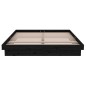 vidaXL Estructura de cama doble madera maciza negro 135x190 cm vidaXL Estructura de cama doble madera maciza negro 135x190 cm