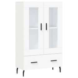 vidaXL Aparador alto madera de ingeniería blanco 69,5x31x115 cm