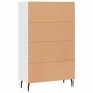 vidaXL Aparador alto madera de ingeniería blanco 69,5x31x115 cm vidaXL Aparador alto madera de ingeniería blanco 69,5x31x115 cm