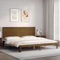 vidaXL Estructura cama y cabecero madera maciza marrón miel 200x200 cm vidaXL Estructura cama y cabecero madera maciza marrón miel 200x200 cm