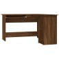 vidaXL Escritorio de esquina madera contrachapada marrón 120x140x75 cm vidaXL Escritorio de esquina madera contrachapada marrón 120x140x75 cm