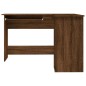 vidaXL Escritorio de esquina madera contrachapada marrón 120x140x75 cm vidaXL Escritorio de esquina madera contrachapada marrón 120x140x75 cm
