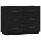vidaXL Aparador madera maciza de pino negro 100x40x75 cm vidaXL Aparador madera maciza de pino negro 100x40x75 cm