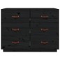 vidaXL Aparador madera maciza de pino negro 100x40x75 cm vidaXL Aparador madera maciza de pino negro 100x40x75 cm
