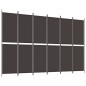vidaXL Biombo divisor de 6 paneles de tela marrón 300x200 cm vidaXL Biombo divisor de 6 paneles de tela marrón 300x200 cm