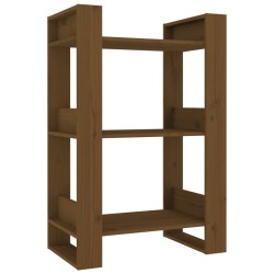 vidaXL Estantería/divisor de espacios pino marrón miel 60x35x91 cm