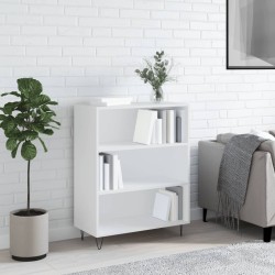 vidaXL Estantería madera de ingeniería blanco 69,5x32,5x90 cm