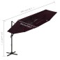vidaXL Sombrilla de 4 niveles con poste de aluminio burdeos 3x3 m vidaXL Sombrilla de 4 niveles con poste de aluminio burdeos 3x3 m