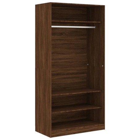 vidaXL Armario madera contrachapada color roble marrón 100x50x200 cm