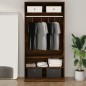 vidaXL Armario madera contrachapada color roble marrón 100x50x200 cm vidaXL Armario madera contrachapada color roble marrón 100x50x200 cm