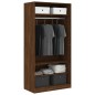 vidaXL Armario madera contrachapada color roble marrón 100x50x200 cm vidaXL Armario madera contrachapada color roble marrón 100x50x200 cm
