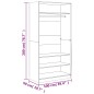 vidaXL Armario madera contrachapada color roble marrón 100x50x200 cm vidaXL Armario madera contrachapada color roble marrón 100x50x200 cm