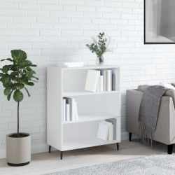 vidaXL Estantería madera de ingeniería blanco 69,5x32,5x90 cm