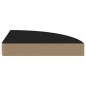 vidaXL Estantes flotantes de esquina 4 uds MDF negro 25x25x3,8 cm vidaXL Estantes flotantes de esquina 4 uds MDF negro 25x25x3,8 cm