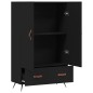 vidaXL Aparador alto madera de ingeniería negro 69,5x31x115 cm vidaXL Aparador alto madera de ingeniería negro 69,5x31x115 cm