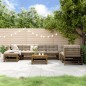 vidaXL Juego muebles de jardín 8 pzas madera maciza pino marrón miel vidaXL Juego muebles de jardín 8 pzas madera maciza pino marrón miel