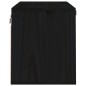 vidaXL Armario de pared de madera maciza de pino negro 60x30x35 cm