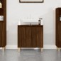 vidaXL Armario de lavabo madera contrachapada roble marrón 58x33x60 cm vidaXL Armario de lavabo madera contrachapada roble marrón 58x33x60 cm