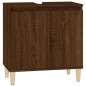 vidaXL Armario de lavabo madera contrachapada roble marrón 58x33x60 cm vidaXL Armario de lavabo madera contrachapada roble marrón 58x33x60 cm