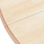 vidaXL Mesa de comedor de madera maciza de caucho blanco marrón 106 cm vidaXL Mesa de comedor de madera maciza de caucho blanco marrón 106 cm