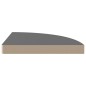 vidaXL Estantes flotantes esquina 2 uds MDF gris brillo 35x35x3,8 cm vidaXL Estantes flotantes esquina 2 uds MDF gris brillo 35x35x3,8 cm