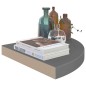 vidaXL Estantes flotantes esquina 2 uds MDF gris brillo 35x35x3,8 cm vidaXL Estantes flotantes esquina 2 uds MDF gris brillo 35x35x3,8 cm