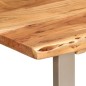 vidaXL Mesa de comedor madera maciza de acacia 110x50x76 cm vidaXL Mesa de comedor madera maciza de acacia 110x50x76 cm