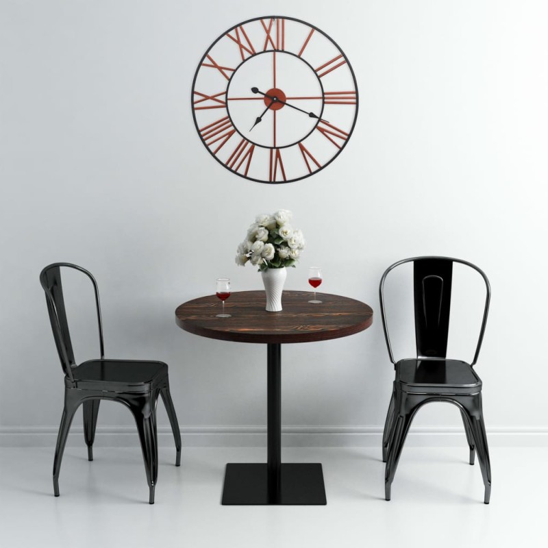 vidaXL Reloj de pared de metal rojo 58 cm vidaXL Reloj de pared de metal rojo 58 cm