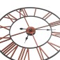 vidaXL Reloj de pared de metal rojo 58 cm vidaXL Reloj de pared de metal rojo 58 cm