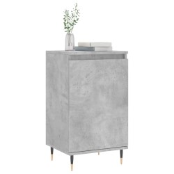 vidaXL Aparadores 2 uds madera de ingeniería gris hormigón 40x35x70 cm