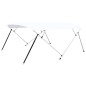 vidaXL Toldo Bimini de 4 arcos blanco 243x(230-244)x137 cm