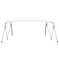 vidaXL Toldo Bimini de 4 arcos blanco 243x(230-244)x137 cm