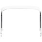 vidaXL Toldo Bimini de 4 arcos blanco 243x(230-244)x137 cm